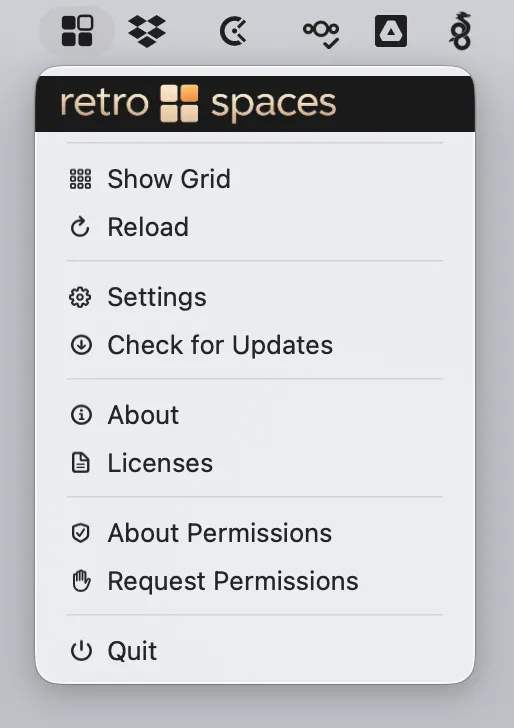 Menu-bar menu